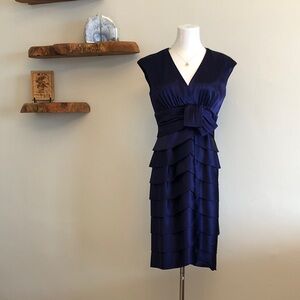 Evan-Piccone Purple Sleeveless Dress